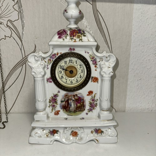 Porzellan kaminuhr zum - porzellan,