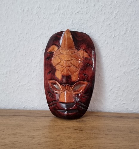 Fiji holzmaske handgeschnitzt - holzmaske,