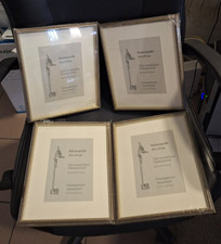 4 Stück Holz Bilderrahmen 20 x 25 cm wandelbares Passepartout 11,5 x 16,5 cm 