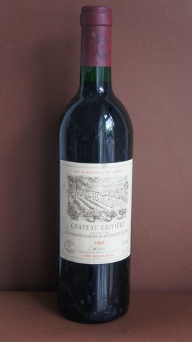 1989 château grivière wein - grivière,