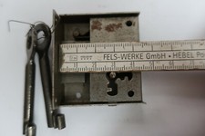 Möbel Einbauschloss Antik m. Schlüssel Möbelschloss Kommode Dornmaß 30 mm Rechts