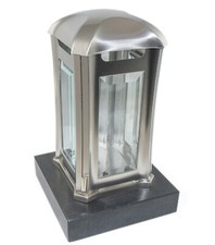 Grablaterne Edelstahl auf