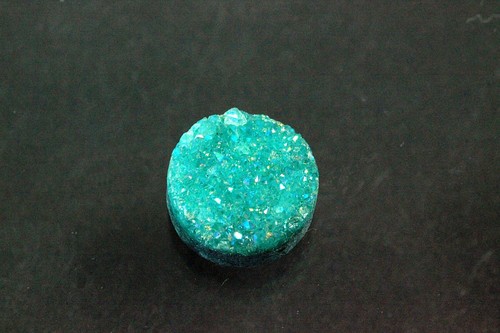 Quarz druzy rund 8mm - druzy, ca.