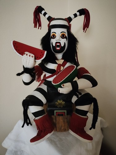 Hopi koshare clown - clown,, signiert