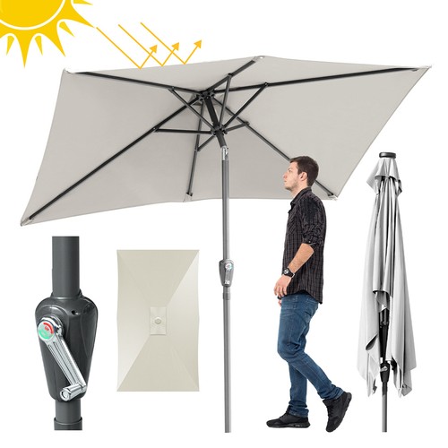 Sonnenschirm rechteckig schirm - sonnenschirm,