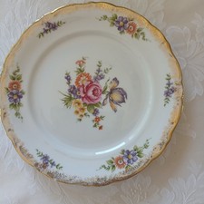 Winterling Kirchenlamitz Bavaria  Kuchenteller mit Golddekor Blumen