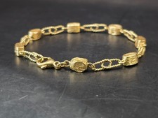 Armband in 750 Gold 20,5 cm lang Vintage Goldarmband 18kt Gelbgold 11,3 Gramm?