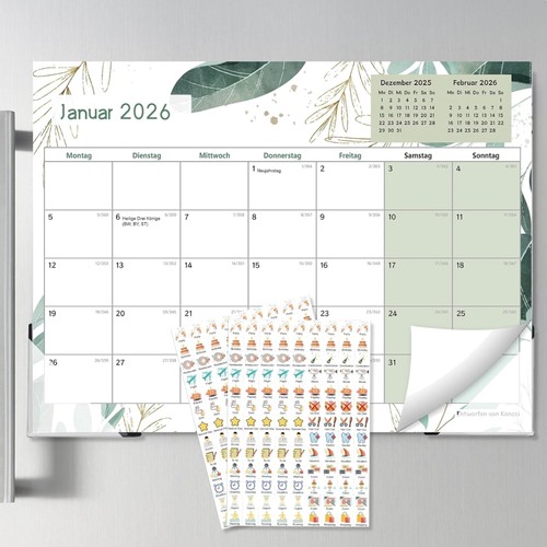 Kalender magnet monatsplaner - kalender,