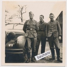 Foto Wehrmacht Soldaten PKW 2.WK (698n)