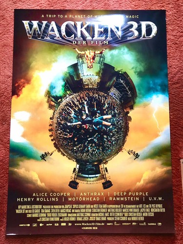 Wacken kinoplakat poster - 3d,