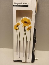 PELEG DESIGN Magnetische Blumenvase – Mini Vasen für Tischdeko | Set mit 4, gold