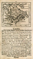 Kanada Original Kupferstich Landkarte Müller 1692