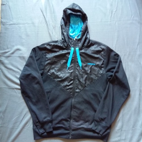 Adidas jacke schwarz - jacke, schwarz-hellblau