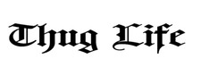 1x Aufkleber Thug Life Auto Style Sticker Tuning Racing JDM Turbo Schocker