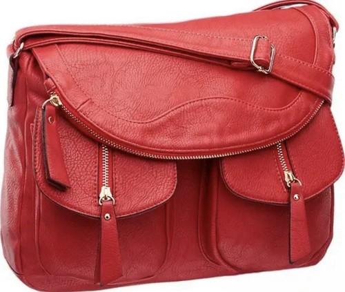Ledertasche rot mittlere - rot,,
