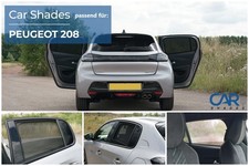Sonnenschutz für Peugeot 208 ab BJ. 2019, Blenden hintere Türscheiben