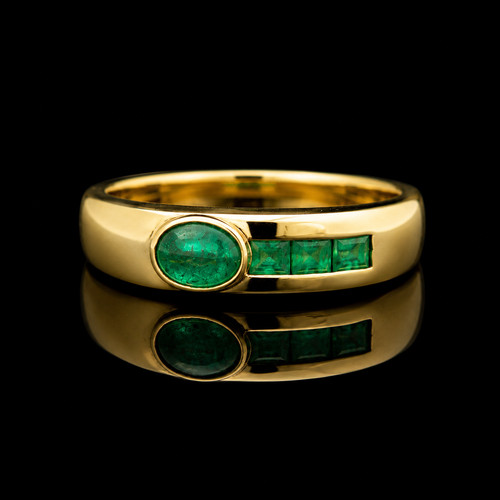 Vintage ring gold 585 smaragd - vintage,