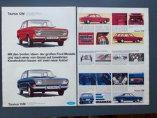 Ford Taunus 12M & 15M Coupe Turnier Oldtimer 1966 Vintage Ad Werbung Reklame