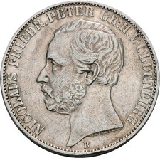 Oldenburg, Nicolaus Friedrich Peter, Vereinstaler 1860 B, Hannover