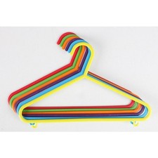 Kinder Kleiderbügel 6er-Set bunt Kunststoff Kinderbügel Babybügel Kinderzimmer