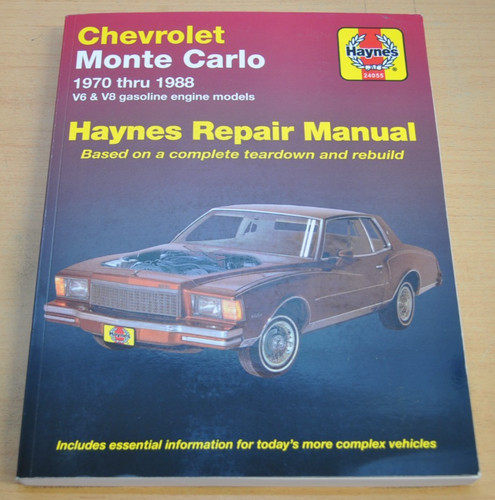 Chevrolet monte carlo engine - chevrolet,