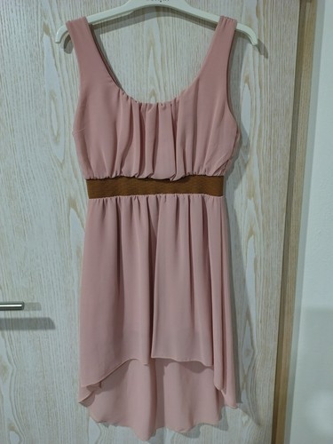 Kleid vokuhila rosa damen - rosa, s