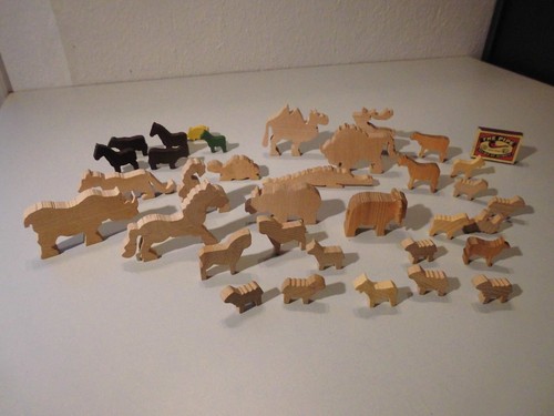 Altes holzspielzeug tiere - altes, holzspielzeug: