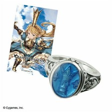 Granblue Fantasy × ARTEMISKINGS Charlotta Motiv Ring Schmuck Größe US5 Blau
