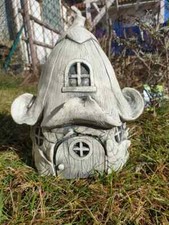 Gartenfigur Elfenhaus  Feenhaus Haus Feengarten Fee Elfe Figur Garten Fairyhouse