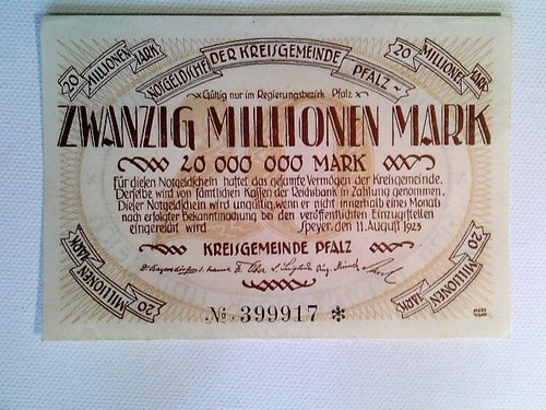 Notgeld kreisgemeinde pfalz - kreisgemeinde,