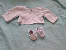 Bolero/  Taufjacke und Schuhe