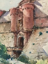 Schöne Aquarellmalerei Papier