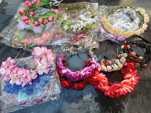 Stück blumen haarkränze - 24, blumen-haarkränze