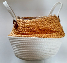 Blumenübertopf, Pflanzkorb - Korb - 2 Henkeln - Aufbewahrun - 33,0 x 32,0 - Korb