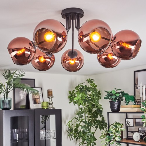 Schwarze deckenlampe - deckenlampe, im