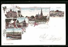 Lithographie Meldorf, Rathaus