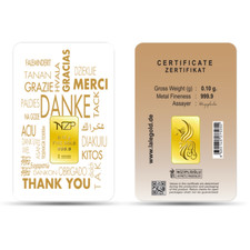 Motiv Goldbarren als Geschenk