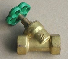 unbenutzter HS Muffen Absperrhahn 3/4" DN20