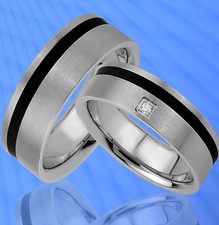 2 Partnerringe Trauringe mit