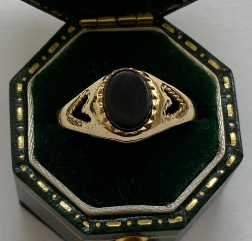 Onyx ring karat gold - onyx,