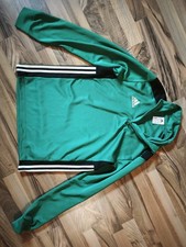 Schöne Adidas Sportjacke In Grün-schwarz/Trainingsjacke/Gr.S/Polyester/Herren
