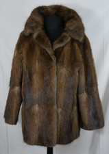 Damen 100% ECHTER PELZ Luxus Jacke Edel Elegant Herbst Winter Größe 42/44 TOP!