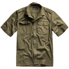Surplus M65 Basic Shirt Kurzarm Herren Lässig Arbeiten Draussen Armee Oliv