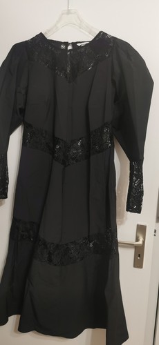 Kleid schwarz mit - gr., xl