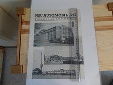 NSU FIAT Automobilwerk Heilbronn Montagehallen Fließband Prospekt 1930er