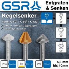 GSR Kegelsenker 60°, 90°