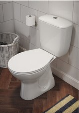 WC Toilette Stand Tiefspüler Bodenstehend Spülkasten Sitz senkrecht waagerecht P