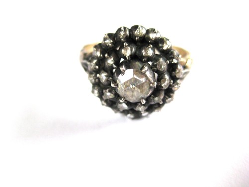 Antiker ring gold - antiker, 585/silber