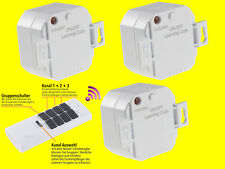 Funkschalter TOP-SET 3 x Einbau/UP-Empfänger Funk-Lichtschalter +Mini-Handsender