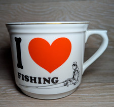 Großer I Love Fishing Retro